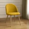 Silla de Comedor - Tapizada en Tela - Estilo Escandinavo - Evelyne  image 7