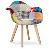 Silla de Comedor con Reposabrazos - Tapizada en Patchwork - Pixi image 7