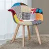 Silla de Comedor con Reposabrazos - Tapizada en Patchwork - Pixi image 7