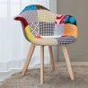 Silla de Comedor con Reposabrazos - Tapizada en Patchwork - Pixi image 7