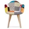 Silla de Comedor con Reposabrazos - Tapizada en Patchwork - Pixi image 7