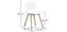 Silla de Comedor Tapizada en Tela - Estilo Escandinavo  - Denisse image 7