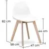 Silla de Comedor Tapizada en Tela - Estilo Escandinavo  - Denisse image 7