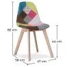 Silla de Comedor - Tapizada en Patchwork  - Simona  image 7