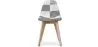 Silla de Comedor - Tapizada en Patchwork Blanco y Negro - Denisse  image 7