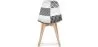 Silla de Comedor - Tapizada en Patchwork Blanco y Negro - Denisse  image 7