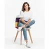 Silla de Comedor - Tapizada en Patchwork - Tessa  image 7