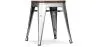 Taburete Diseño Industrial - Madera y  Acero - 45 cm -Stylix image 7