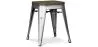 Taburete Diseño Industrial - Madera y  Acero - 45 cm -Stylix image 7