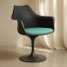 Silla de Comedor con reposabrazos  - Silla giratoria Negra - Tulipan image 7