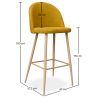 Taburete Tapizado en Tela - Diseño Escandinavo  - 76cm - Evelyne  image 7