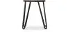 Taburete Redondo - Diseño Industrial - Madera y Acero - 43cm - Hairpin image 7