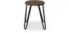 Taburete Redondo - Diseño Industrial - Madera y Acero - 43cm - Hairpin image 7