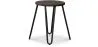 Taburete Redondo - Diseño Industrial - Madera y Acero - 43cm - Hairpin image 7
