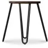 Taburete Redondo - Diseño Industrial - Madera y Acero - 43cm - Hairpin image 7