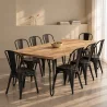 Mesa de Comedor Rectangular - Industrial - Madera y Metal - 150cm - Hairpin  image 7