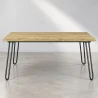 Mesa de Comedor Rectangular - Industrial - Madera y Metal - 150cm - Hairpin  image 7
