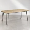Mesa de Comedor Rectangular - Industrial - Madera y Metal - 150cm - Hairpin  image 7