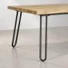 Mesa de Comedor Rectangular - Industrial - Madera y Metal - 150cm - Hairpin  image 7