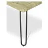 Mesa de Comedor Rectangular - Industrial - Madera y Metal - 150cm - Hairpin  image 7
