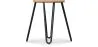 Taburete Redondo - Diseño Industrial - Madera y Acero - 44cm - Hairpin image 7