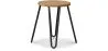 Taburete Redondo - Diseño Industrial - Madera y Acero - 44cm - Hairpin image 7