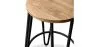 Taburete Redondo - Diseño Industrial - Madera y Metal - 66cm - Hairpin  image 7