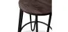 Taburete Redondo - Diseño Industrial - Madera y Metal- 66cm - Hairpin  image 7