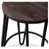 Taburete Redondo - Diseño Industrial - Madera y Metal- 66cm - Hairpin  image 7