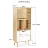 Aparador de Madera - Diseño Escandinavo - 4 compartimentos - Roin image 7