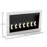 Chimenea Contemporánea de Etanol de Pared - VPF-FD50-BLANCO image 7