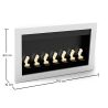 Chimenea Contemporánea de Etanol de Pared - VPF-FD50-BLANCO image 7