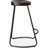 Taburete de Bar - Diseño Industrial - Madera y Metal - 66 cm Adriel image 7