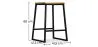 Taburete Diseño Industrial - Madera y Metal - 60cm - Big Boy  image 7
