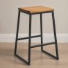 Taburete Diseño Industrial - Madera y Metal - 60cm - Big Boy  image 7