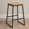 Taburete Diseño Industrial - Madera y Metal - 60cm - Big Boy  image 7