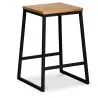 Taburete Diseño Industrial - Madera y Metal - 60cm - Big Boy  image 7