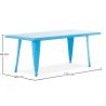 Mesa Infantil Rectangular - Diseño Industrial  - 120cm - Stylix  image 7