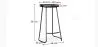Taburete de Bar - Diseño industrial - Madera y Metal - 76 cm - Aiyana image 7