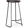 Taburete de Bar - Diseño industrial - Madera y Metal - 76 cm - Aiyana image 7