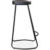 Taburete de Bar - Diseño industrial - Madera y Metal - 76 cm - Aiyana image 7