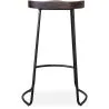 Taburete de Bar - Diseño industrial - Madera y Metal - 76 cm - Aiyana image 7