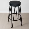 Taburete Redondo - Diseño Industrial - 80 cm - Elan image 7