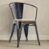 Silla de Comedor con Reposabrazos - Madera y Acero - Stylix  image 7
