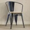 Silla de Comedor con Reposabrazos - Madera y Acero - Stylix  image 7