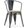 Silla de Comedor con Reposabrazos - Madera y Acero - Stylix  image 7