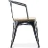 Silla de Comedor con Reposabrazos - Madera y Acero - Stylix  image 7