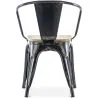 Silla de Comedor con Reposabrazos - Madera y Acero - Stylix  image 7