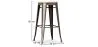 Taburete de Bar Diseño Industrial - Acero y Madera - 76cm -  Stylix  image 7