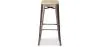 Taburete de Bar Diseño Industrial - Acero y Madera - 76cm -  Stylix  image 7